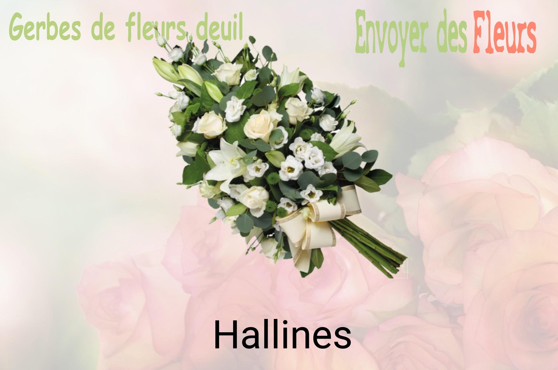 Gerbe de fleurs de deuil livrée à Hallines